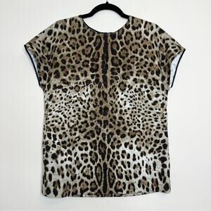 Dolce & Gabbana Y2K Leopard Animal Print Top Size 44